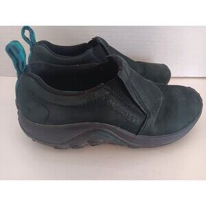 Merrell Jungle Moc Women’s Size7M  Black Suede Slip On Comfort Shoes